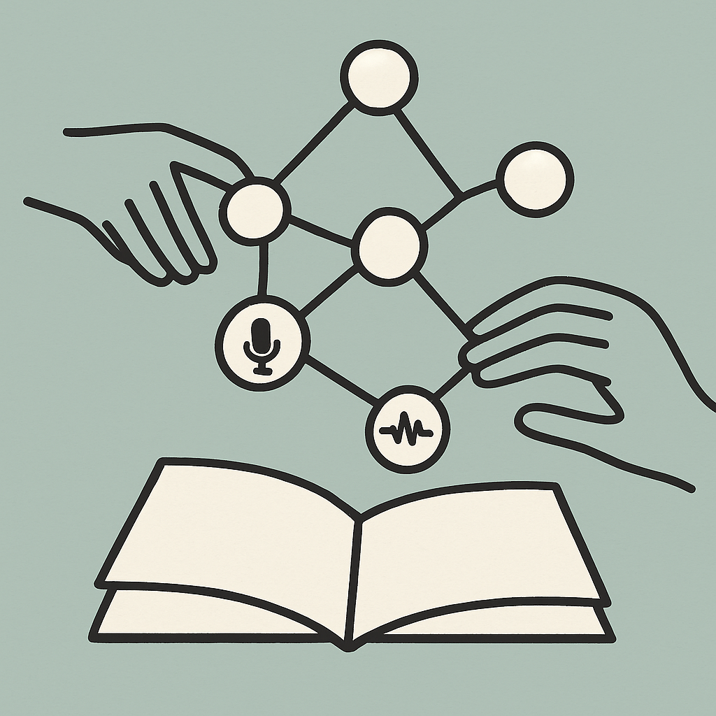 An abstract visualization of a data network.