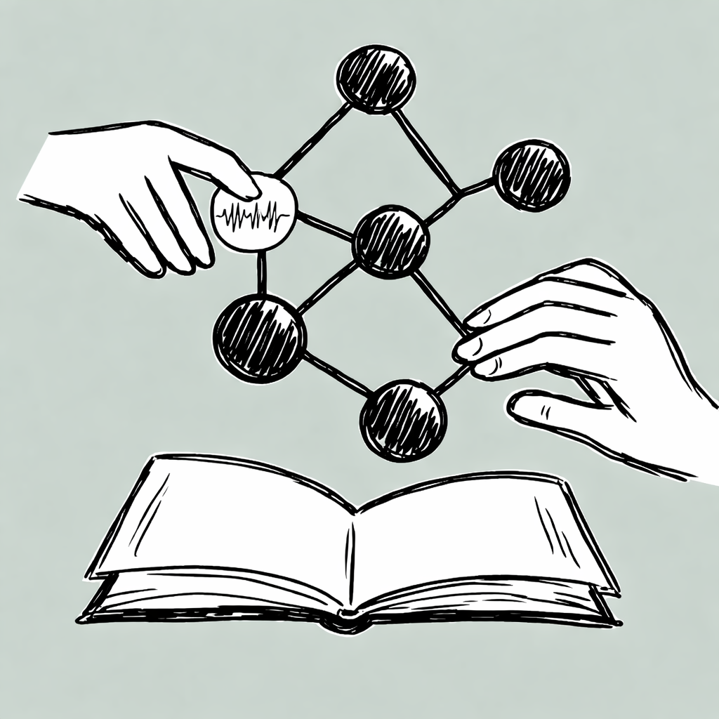 An abstract visualization of a data network.